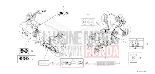 CAUTION LABEL ST125AP de 2023